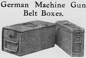 Photo of German Machine Gun Belt Boxes