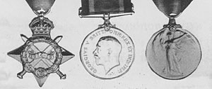 Photograph of medals